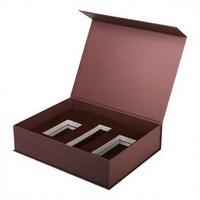 Boîte d'emballage cosmétique magnétique de luxe en carton rigide, coffret cadeau pour soins de la peau et maquillage avec insert OEM ODM