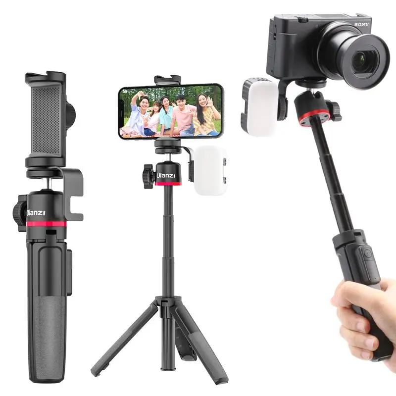 Ulanzi MT-30 Mini mobile phone Tripod With Blue tooth Remote Control, selfie stick tripod for smartphone with phone holder