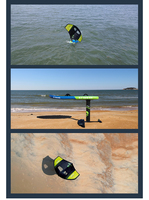 Planche de surf hydrofoil gonflable unisexe Entroffy de haute qualité en carbone Drop Stitch pour les eaux océaniques
