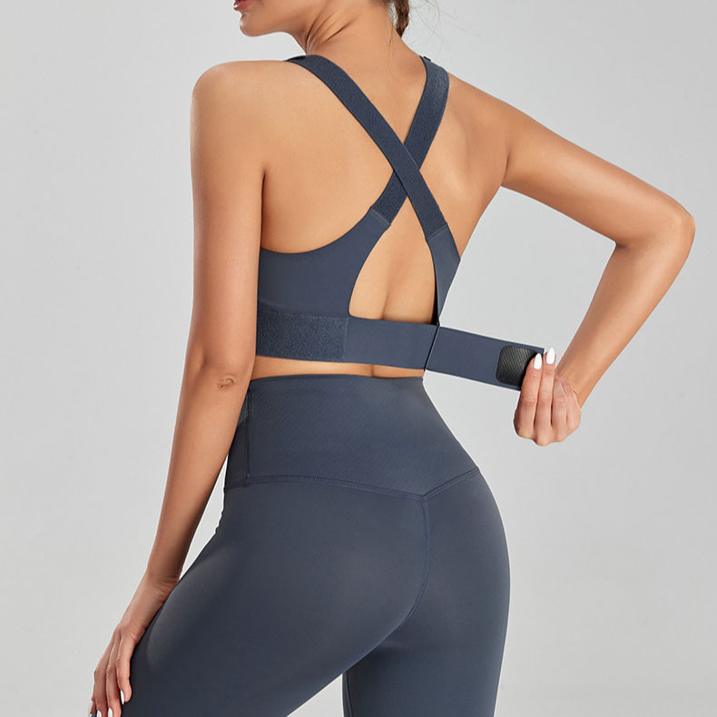 S-5XL Wholesale Women Sexy Shockproof Hollowed Out Adjustable Gym Fitness Running Yoga Sports Bra