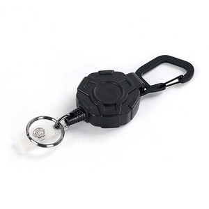 Porte-clés rétractable en câble d'acier haute résistance anti-perte, porte-badge robuste <span class=keywords><strong>Yoyo</strong></span> - Product Image 1