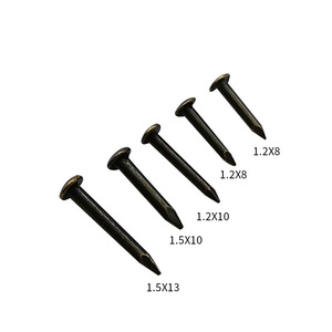 ตะปูเหล็กชุบทองแดง หัวกลม 1.2x8 1.2x10 1.5x10 1.5x13 สำหรับงานฝีมือและงานยึดเฟอร์นิเจอร์ - Product Image 1