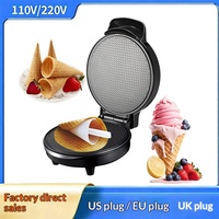 Machine à gaufres, beignets, steaks et crêpes antiadhésive en plastique, appareil de cuisson électrique domestique 850W avec tube chauffant