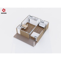 Maison préfabriquée moderne, extensible, modulaire, petite maison pour jardin, maison d'hôtes, chalet de vacances