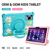 YPORANGECHENG Tablet Logo Kustom untuk Anak-anak 3GB 32GB Casing Logam Edukasi Puzzle 2.4G 5G WiFi 4000mAh Tablette PC