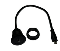 Cable de extensión Micro USB a prueba de agua macho a hembra para coche, barco, motocicleta, tablero de camión