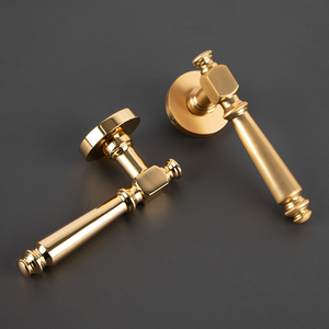 <span class=keywords><strong>Promotion</strong></span> Usine : Poignée de Porte Intérieure en Alliage de Zinc Brossé avec Verrouillage Silencieux pour Appartement, <span class=keywords><strong>Cuisine</strong></span> et Salle de Bain - Product Image 6