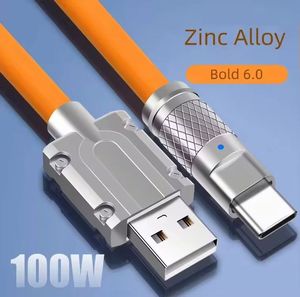 Hot Sale Zinc Alloy Connector 1M Silicone Multiple <b>USB</b> <b>C</b> Fast Charging Data <b>Cable</b> for Mobile Phones - Product Image 4