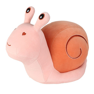 Carino realistico piccolo lumaca giocattolo di peluche personalizzato lavabile soffice decorazione Kawaii giocattolo cartone animato lumaca peluche giocattoli per bambini - Product Image 5