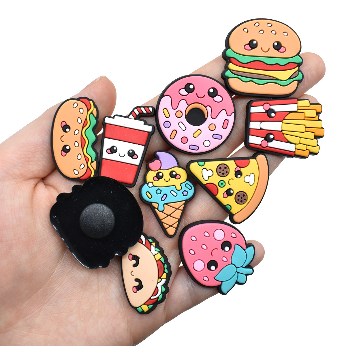 Creative Cartoon Food, Shoes, Cartoon Snacks, Soft Rubber Sandals, Wristbands, Children's Favorite Gifts