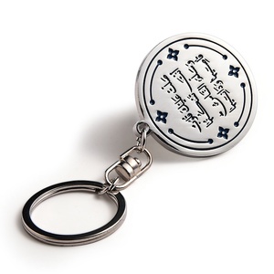 Llavero de Metal Esmaltado Suave con Forma de Medalla Redonda, con Logotipo Grabado, para Regalo Promocional - Product Image 3