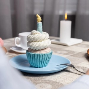 ของเล่นถักโครเชต์น่ารักสำหรั<span class=keywords><strong>บ</strong></span>คัพ<span class=keywords><strong>เค้ก</strong></span>100% ไหมพรมถักด้วยมือ - Product Image 3