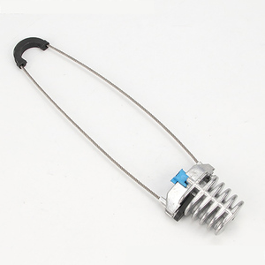 Abrazadera de tensión de aluminio ADSS tipo cuña para anclaje final de cable de fibra óptica aéreo en forma de 8 - Product Image 2