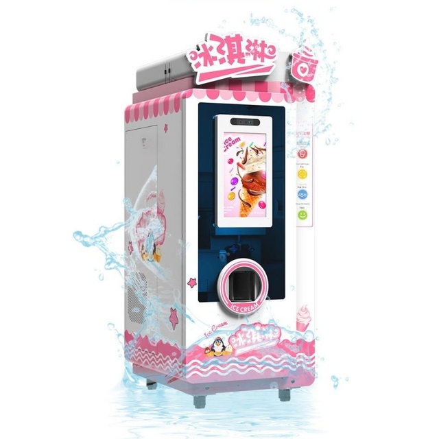 Ice Cream Robot Selling Machine for Stadium Event Venues and Football Season Business