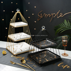 Serveur de gâteau en marbre de qualité supérieure, plateau rond en marbre fin pour la décoration intérieure et les utilisations occasionnelles - Product Image 4