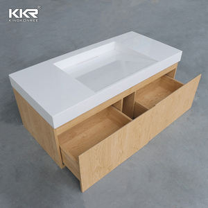 Superficie de la Mesa del tocador del baño <span class=keywords><strong>Encimera</strong></span> del fregadero de pared <span class=keywords><strong>encimera</strong></span> de lavado de superficie sólida - Product Image 3