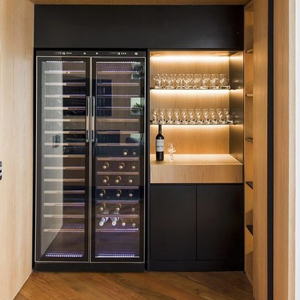 Vente en gros de caves à vin multifonctionnelles encastrées en acier inoxydable pour la maison <span class=keywords><strong>Frigo</strong></span> à vin antirouille pour le salon, la maison et la villa - Product Image 2