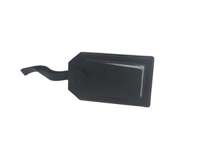 Étiquette de bagage en cuir de chèvre noir de qualité supérieure, étiquette de voyage en cuir véritable avec finition luxueuse et durable - Product Image 5