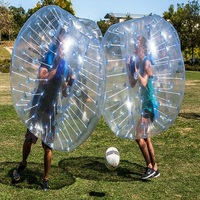Ballon de football gonflable en PVC pour adultes, ballon de zorb / ballon de bumper gonflable, ballon de hamster humain gonflable à vendre