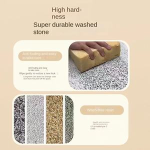 Échantillon gratuit : Revêtement de sol en résine acrylique sans lavage, effet pierre lavée, micro-roche moulée à l'eau, pour intérieur, cour et mur extérieur en <span class=keywords><strong>ciment</strong></span> - Product Image 1