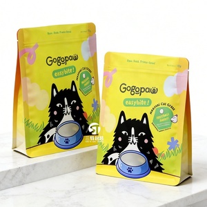 ถุงฟอยล์อลูมิเนียมไมลาร์ปิดผนึกด้วยความร้อน ความแข็งแรงสูง เกรดอาหาร ผลิตจากเรซิน PET สำหรับบรรจุภัณฑ์อาหารสัตว์เลี้ยง แบบก้นแบน สำหรับอาหารสุนัข ขนาดตามสั่ง - Product Image 2