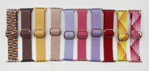 <span class=keywords><strong>Bracelet</strong></span> en <span class=keywords><strong>Tissu</strong></span> <span class=keywords><strong>Tressé</strong></span> Série 8 7 pour Apple Watch Ultra, <span class=keywords><strong>Bracelet</strong></span> <span class=keywords><strong>Tressé</strong></span> Nylon Réglable - Product Image 3