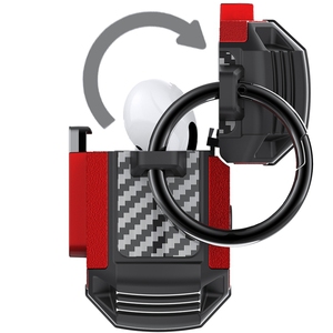 Venta al por mayor de fábrica a prueba de agua de <span class=keywords><strong>lujo</strong></span> de diseño de auriculares <span class=keywords><strong>funda</strong></span> para Apple <span class=keywords><strong>Airpods</strong></span> Pro Gen2 3rd Gen4 <span class=keywords><strong>funda</strong></span> con llavero - Product Image 5