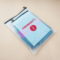 Sacs refermables personnalisés recyclés pour l'emballage des vêtements, pochette en plastique, sac poly avec fermeture éclair, sac refermable givré pour vêtements