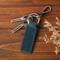 Porte-clés vintage en cuir véritable pour homme, pendentif pour clés de voiture