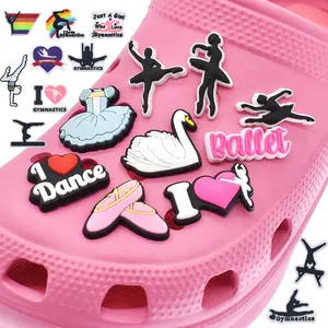 Croc charms Ballerina - crocs - croc charms- Elegant Croc Charms - Pink  Ballerina Croc Charm