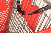 Cesta Plástica de Grande Capacidade com Logotipo Personalizado Disponível, Base Metálica Reforçada para Lojas de Varejo e Supermercados