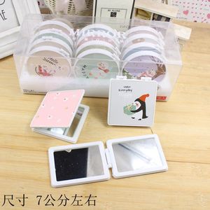 Folding <b>Mirror</b> <b>Square</b> 7cm Makeup Compact Cosmetic <b>Mirror</b> For Student Dormitory Use - Product Image 1