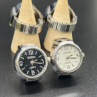 Nouvelle montre-bague de luxe 2026 unisexe, boîtier en alliage argenté avec pierre naturelle, design créatif, vente directe usine