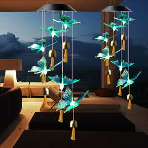 El mejor adorno para su balcón Las luces de carillón de viento con energía solar hacen que cada Vista esté llena de poesía - Product Image 3