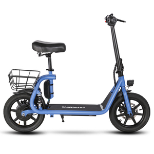 Samebike Nhỏ Và Di Động 500W Động Cơ Gấp Tay Thanh 14 Inch 13AH 36V Điện Xe Tay Ga Unisex Với Giỏ Chỗ Ngồi <span class=keywords><strong>E</strong></span>-Scooter - Product Image 3