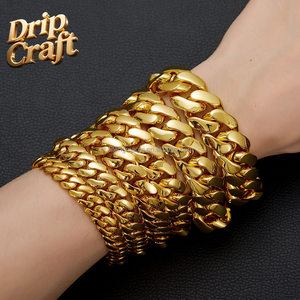 <span class=keywords><strong>Catena</strong></span> <span class=keywords><strong>Cubana</strong></span> Hip Hop 14K-18K in <span class=keywords><strong>Acciaio</strong></span> Inossidabile 904L Placcato Oro, Argento, Oro Rosa, 6mm-22mm, Logo Laser Gratuito - Product Image 6