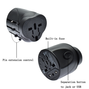 Adaptador de viaje <span class=keywords><strong>universal</strong></span> todo en 1 portátil de 6A Power US EU AU UK enchufe convertidor internacional adaptador de enchufe de viaje europeo Usb - Product Image 3