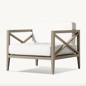 Sassanid Outdoor Iconic Design Premium Teck Patio Garden Sets <span class=keywords><strong>Mustique</strong></span> Chaise longue en teck patiné - Product Image 2