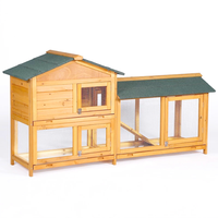 Casa de Madera para Conejos y Aves de Corral, Jaula para Animales Pequeños, para Jardín