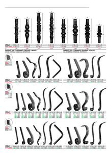 Wrought Iron Elements 50 X 8mm <strong>Handrail</strong> Corner for Gate Fence Railing <strong>Handrail</strong> Balustrade - Product Image 3