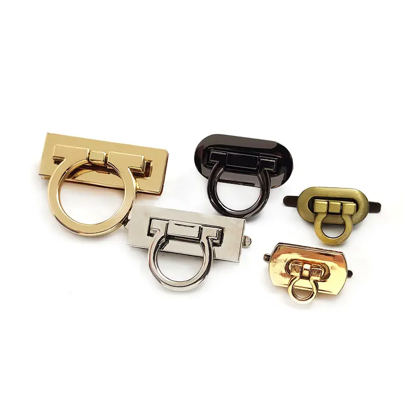 Deepeel Handbag Hardware Accessories Purse Closure Clasp Purse Locks Turn Twist Bag Locks