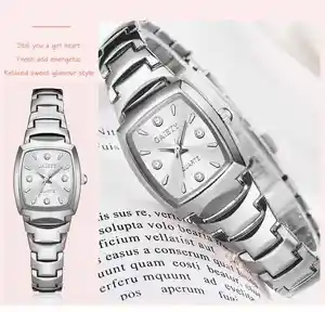 Vrolijkheid Vrouwen Horloge Rechthoek Wijzerplaat Quartz Horloge Meisje Vrouw Mooie Armband Klok Dames Kleine Vierkante Polshorloges