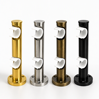 Supports de tringle à rideau en fer en gros, simples ou doubles, durables, électroplaqués et thermolaqués, directement de l'usine, plusieurs tailles disponibles