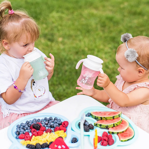 Petite tasse à bec verseur anti-déversement à large ouverture 360°, 240 ml, sans BPA, en PP, facile à saisir, anti-fuite, pour bébés de 0 à 12 mois - Product Image 5