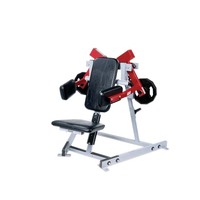 Máquina de gimnasio para entrenamiento de fuerza: Levantamiento lateral ISO con carga de placas, prensa de hombros multi-ángulo, entrenamiento de hombros, espalda y pecho con doble brazo.