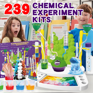 Kit de Jeu Éducatif Incroyable pour la Croissance de Cristaux, Ensemble d'Expériences de Laboratoire Scientifique Coloré, Kit Scientifique Volcan pour Enfants - Product Image 1