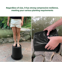 Promotion : Grand pot de jardin en plastique PP, léger et durable, avec drainage, pour extérieur, 53-99,5 L