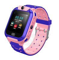 Montre connectée étanche Q12 pour enfants, avec fonction SOS, anti-perte, carte SIM 2G, appel, localisation, compatible Android - Offre Spéciale