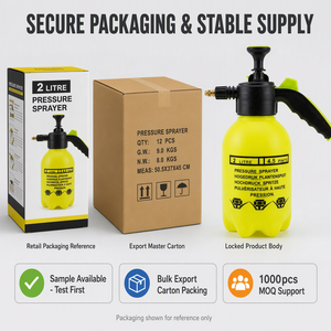 Pulvérisateur manuel durable de 2 litres, pulvérisateur de jardin portable de 2 L avec buse en laiton réglable pour le jardin - Product Image 5