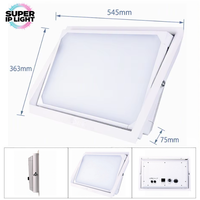 Panneau LED encastrable orientable 200W Bicolore 3200~5600K CRI95 DMX RDM RJ45 Lumière d'appoint pour studio vidéo et photographie pour diffusion TV